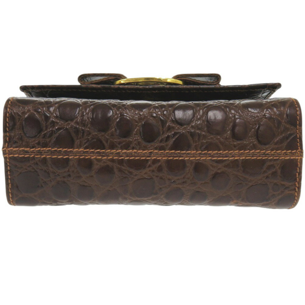 Salvatore Ferragamo Vara Ribbon Chain Shoulder Bag AQ213202, Embossed Leather... - Picture 4 of 9